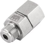 MTM Hydro Swivel Adapter Stainless Steel High Pressure Washer Fittings, 3/8” Live Pressure Washing Swivel 5800 PSI 320 Degrees Fahrenheit for Hoses, Guns, Wands, Foam Cannons