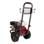 2500 PSI gas pressure washer with Honda GX200 engine and General triplex pump, designed for efficient medium-duty cleaning.