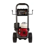 2500 PSI gas pressure washer with Honda GX200 engine and General triplex pump, designed for efficient medium-duty cleaning.