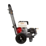 2500 PSI gas pressure washer with Honda GX200 engine and General triplex pump, designed for efficient medium-duty cleaning.