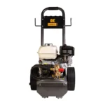 2500 PSI gas pressure washer with Honda GX200 engine and General triplex pump, designed for efficient medium-duty cleaning.
