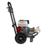 3,000 PSI gas pressure washer with Honda GX200 engine and CAT triplex pump, suited for medium-duty cleaning applications.