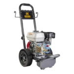 3,000 PSI gas pressure washer with Honda GX200 engine and CAT triplex pump, suited for medium-duty cleaning applications.