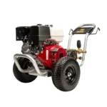 4000 PSI gas pressure washer with Honda GX390 engine and General triplex pump, designed for heavy-duty cleaning tasks.