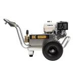4000 PSI gas pressure washer with Honda GX390 engine and General triplex pump, designed for heavy-duty cleaning tasks.
