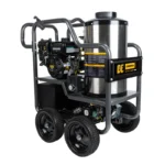 2,700 PSI hot water pressure washer with Vanguard 200 engine and AR triplex pump, designed for efficient heavy-duty cleaning.