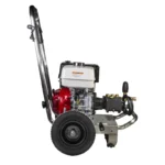 4,000 PSI gas pressure washer with Honda GX390 engine and General triplex pump, ideal for industrial cleaning tasks.