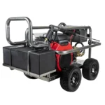 5,000 PSI gas pressure washer with Honda GX690 engine and Comet triplex pump for powerful industrial cleaning.