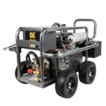 5,000 PSI gas pressure washer with Honda GX690 engine and Comet triplex pump for powerful industrial cleaning.