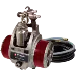 CapSpray 105 HVLP Sprayer with Maxum Elite Gun, 5-stage turbine, designed for professional use on large projects with thick coatings like latex, enamels, and varnishes.