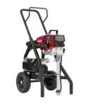 MultiFinish 440 air-assisted airless sprayer designed for high-production fine finishing and architectural coatings, featuring advanced components like Quad+ Packings, AutoOiler, and Sureflo Pusher Valve.