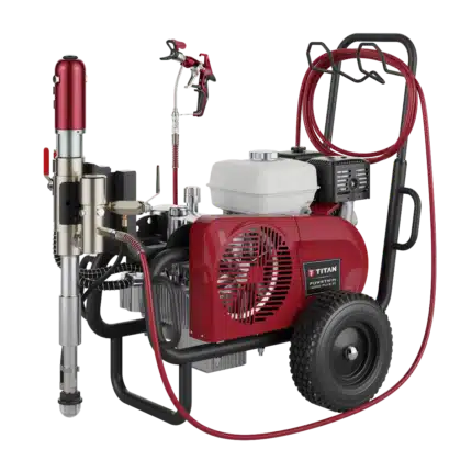 Titan 6900 Plus DI PowrTwin Series Gas Airless Sprayer with durable construction, designed for high-performance commercial and industrial painting.