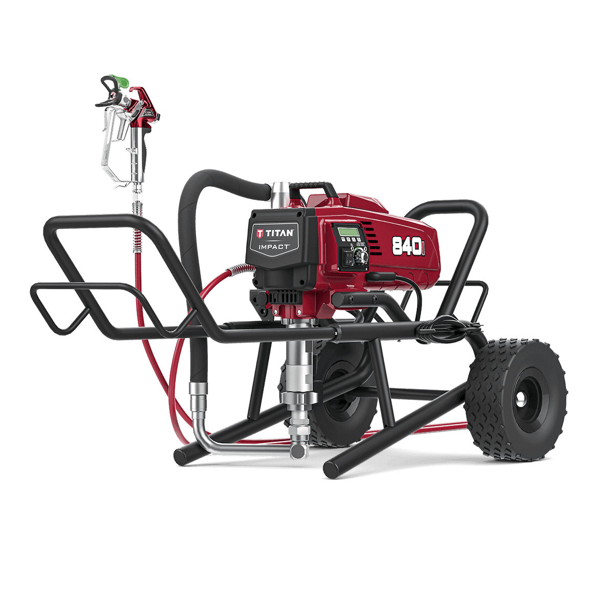Impact® 840IA High Rider electric airless sprayer with IntelliSync® technology for professional-grade paint application