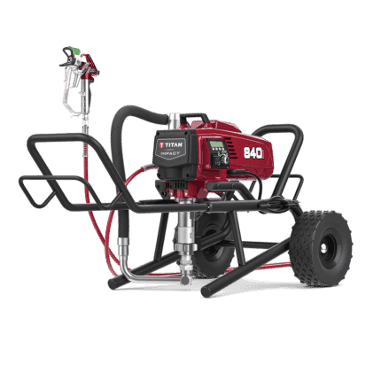 Impact® 840I High Rider electric airless sprayer with IntelliSync® technology for high-performance paint application