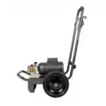1,500 PSI electric pressure washer with Baldor electric motor and AR triplex pump for powerful cleaning.