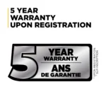 1500 PSI electric pressure washer with Powerease motor and triplex pump for light-duty cleaning.