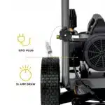 1500 PSI electric pressure washer with Powerease motor and triplex pump for light-duty cleaning.