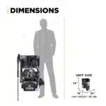 1,500 PSI electric pressure washer with Powerease motor and triplex pump for efficient home cleaning.