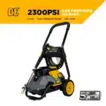 2,300 PSI electric pressure washer with Powerease motor and AR axial pump for effective home cleaning.