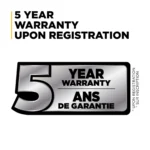 2,300 PSI electric pressure washer with Powerease motor and AR axial pump for effective home cleaning.