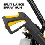 2,300 PSI electric pressure washer with Powerease motor and AR axial pump for effective home cleaning.