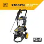 2300 PSI electric pressure washer with AR axial pump, designed for home cleaning tasks.