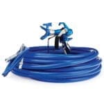 Contractor PC Airless Spray Gun, RAC X 517, BlueMax II Airless Hose 3-8 in x 50 ft, BlueMax II Airless Whip Hose 3-16 in x 4.5 ft
