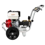 4,000 PSI 4.0 GPM gas pressure washer powered by Honda GX390 engine and General Triplex pump for heavy-duty cleaning