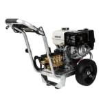 4,000 PSI 4.0 GPM gas pressure washer powered by Honda GX390 engine and General Triplex pump for heavy-duty cleaning