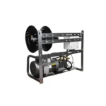 2,000 PSI electric pressure washer with 4.0 GPM, 5.0 HP Baldor motor, and AR Triplex pump