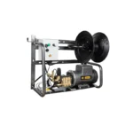 2,000 PSI electric pressure washer with 4.0 GPM, 5.0 HP Baldor motor, and AR Triplex pump