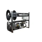 2,000 PSI wall-mount electric pressure washer with 4.0 GPM, 5.0 HP Baldor motor, and high-temperature General Triplex pump