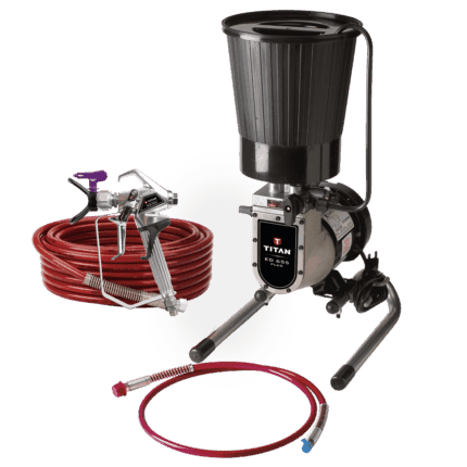 ED655 Plus compact hydraulic airless finishing system for precise, professional-grade finishes
