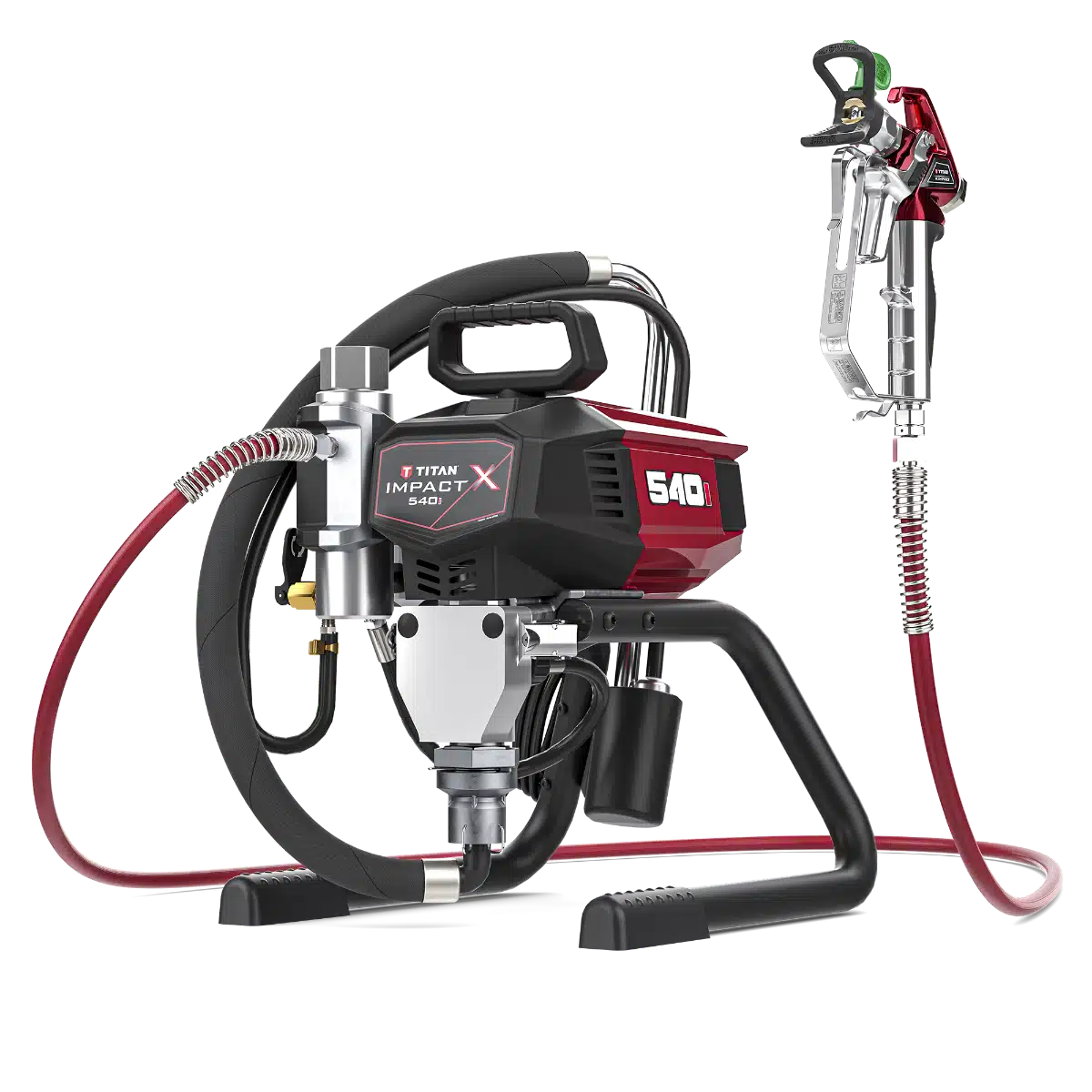 Titan Impact X 540I High Rider electric airless sprayer with IntelliSync® technology for efficient paint application